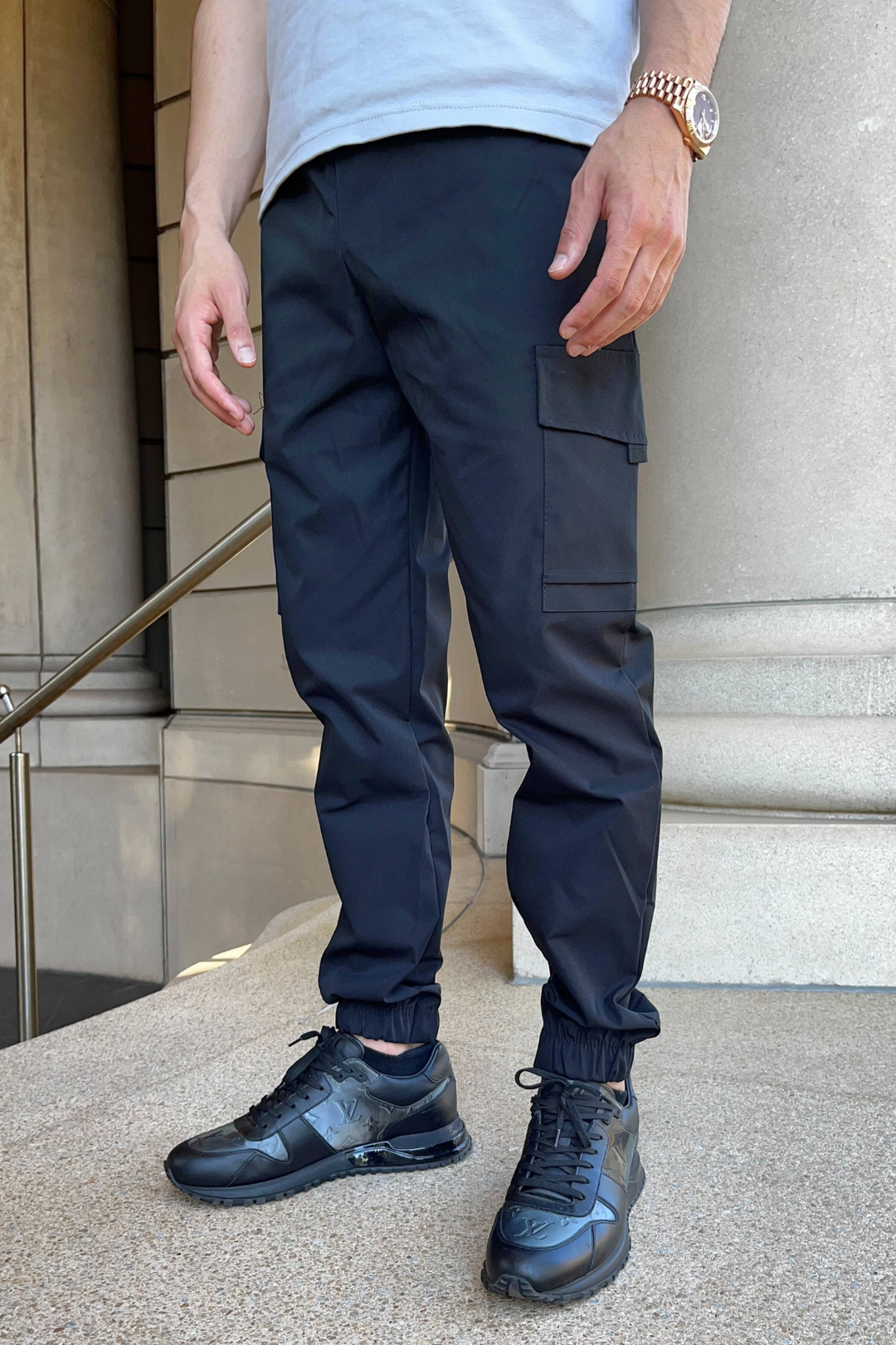 Capri Cargo Pants - Black