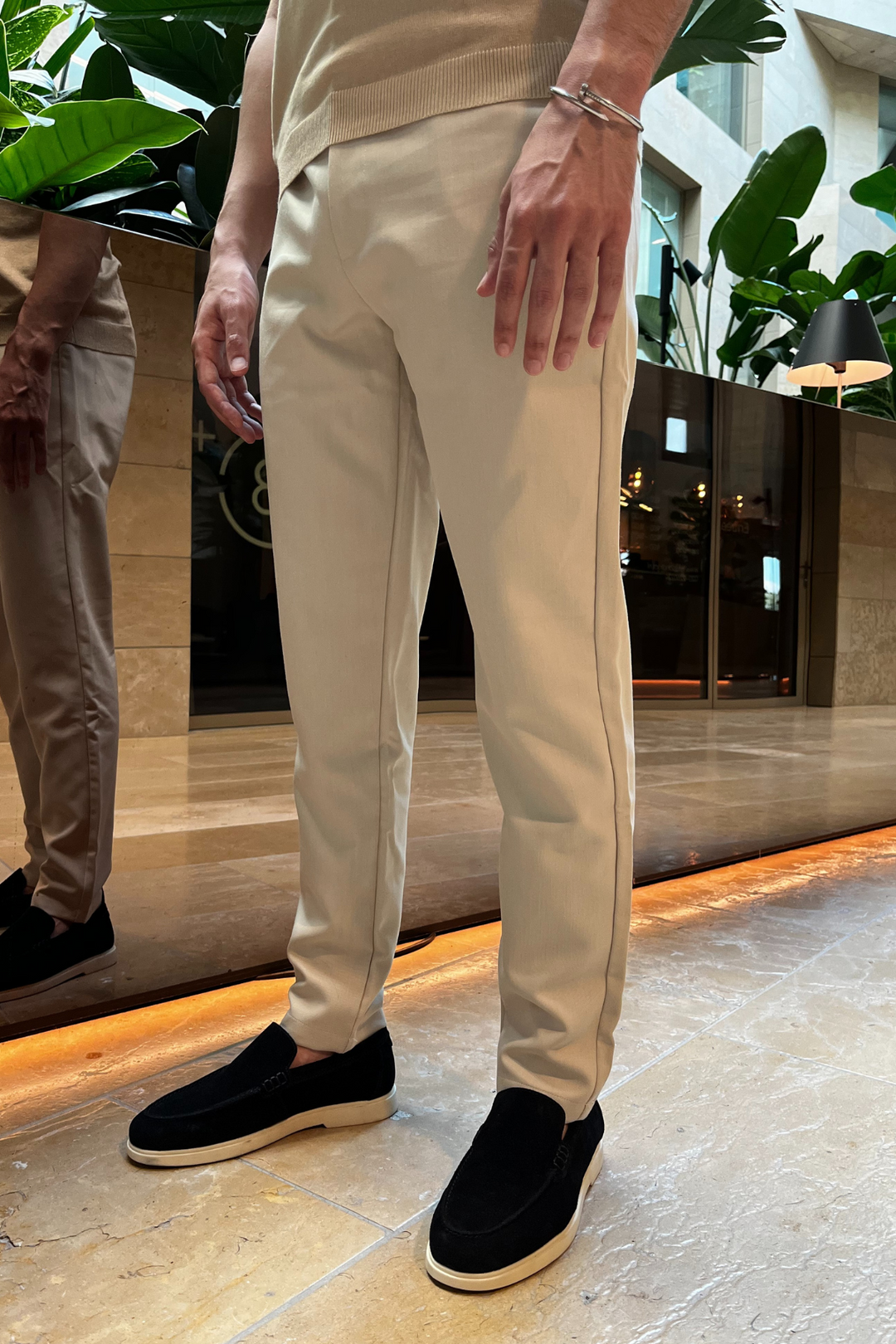 Plain Milan Chino - Beige (passt klein)