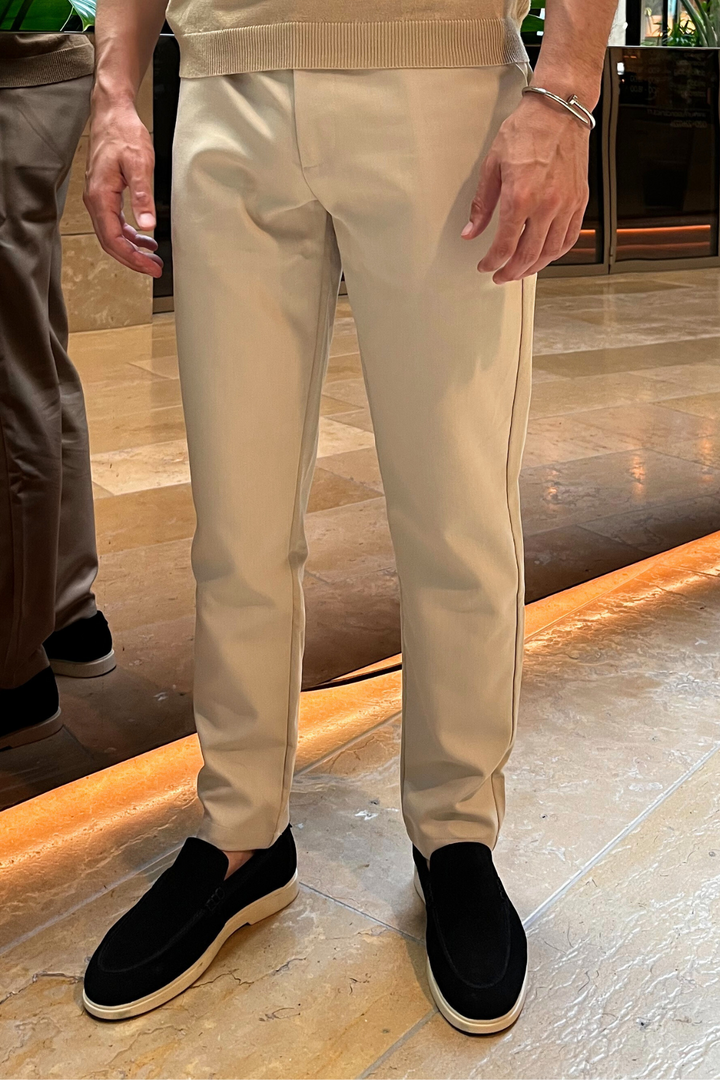 Plain Milan Chino - Beige (passt klein)