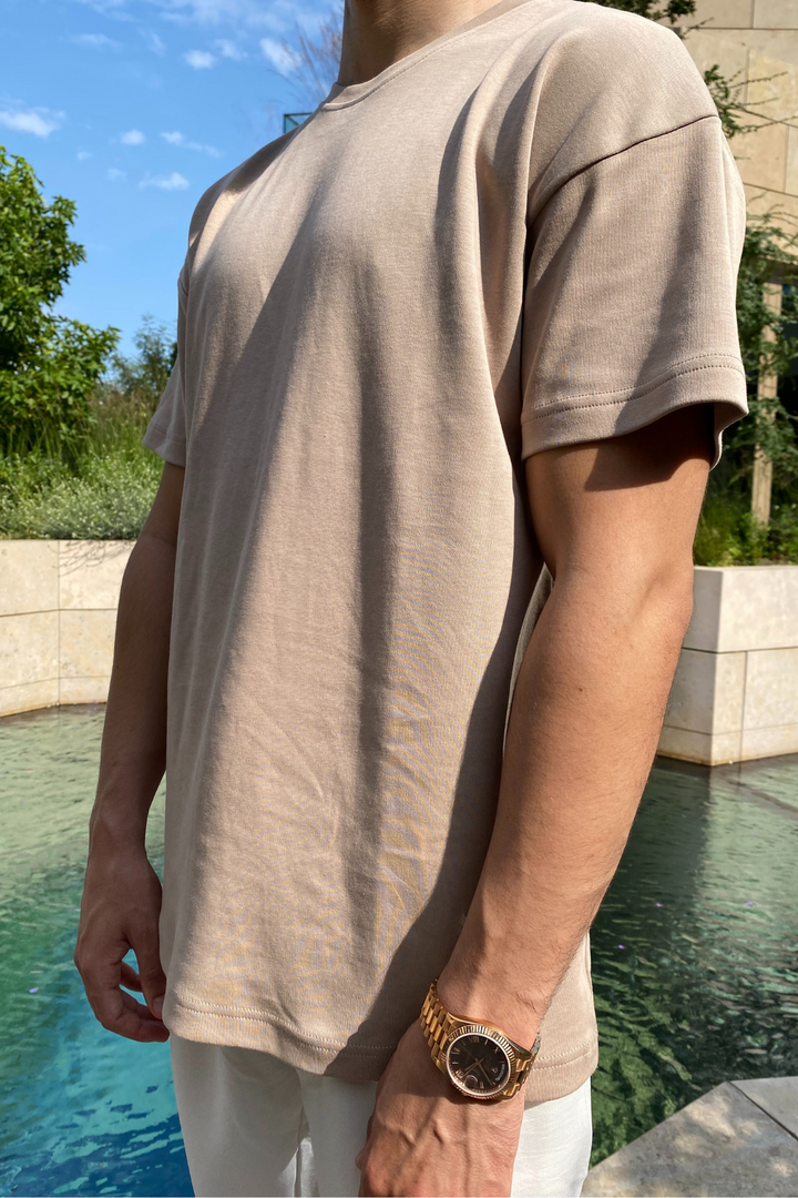 Ampio Oversized T-Shirt - Beige