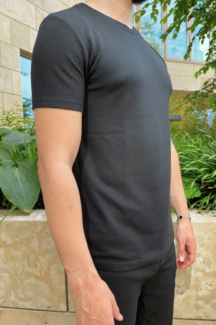 Soli Knitted T-shirt - Black