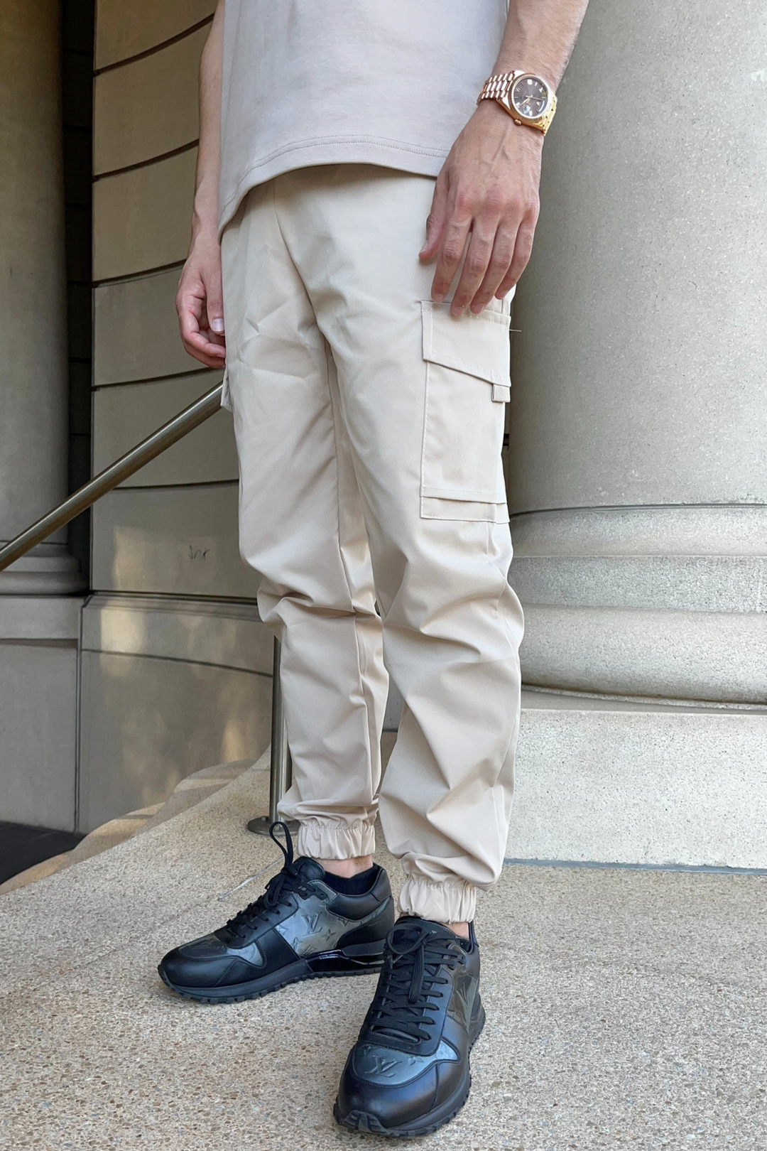 Capri Cargo Pants - Beige