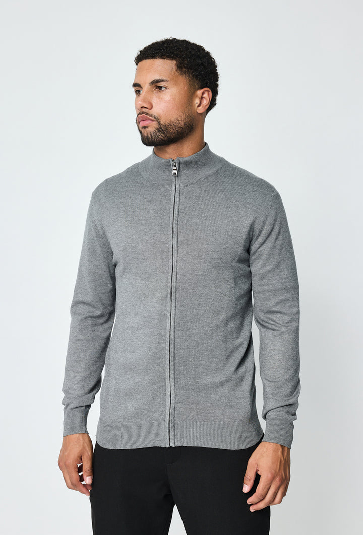 Luma Full Zip Sweater - Grey