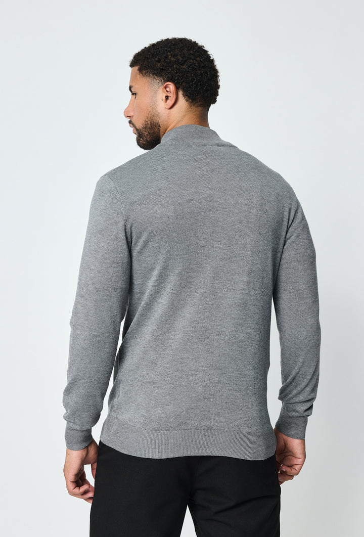 Luma Full Zip Sweater - Grey