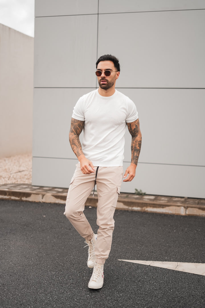 Capri Cargo Pants - Beige