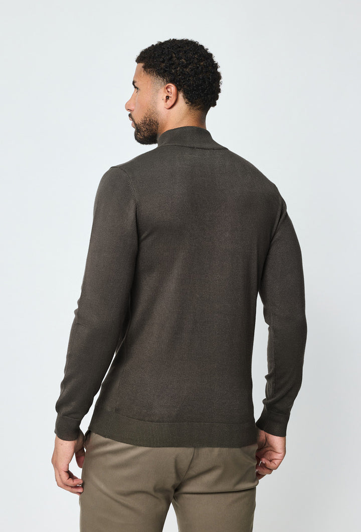 Luma Half Zip Sweater - Khaki