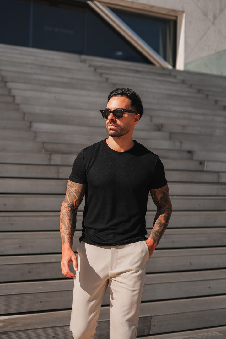 Soli Knitted T-shirt - Black