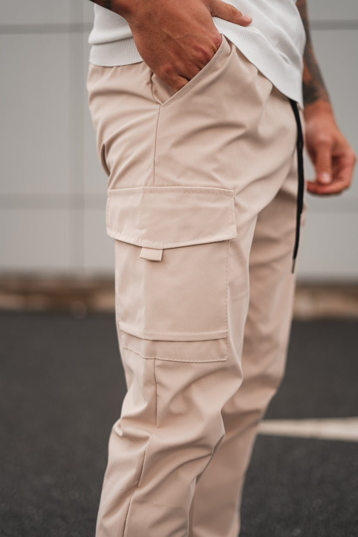 Capri Cargo Pants - Beige