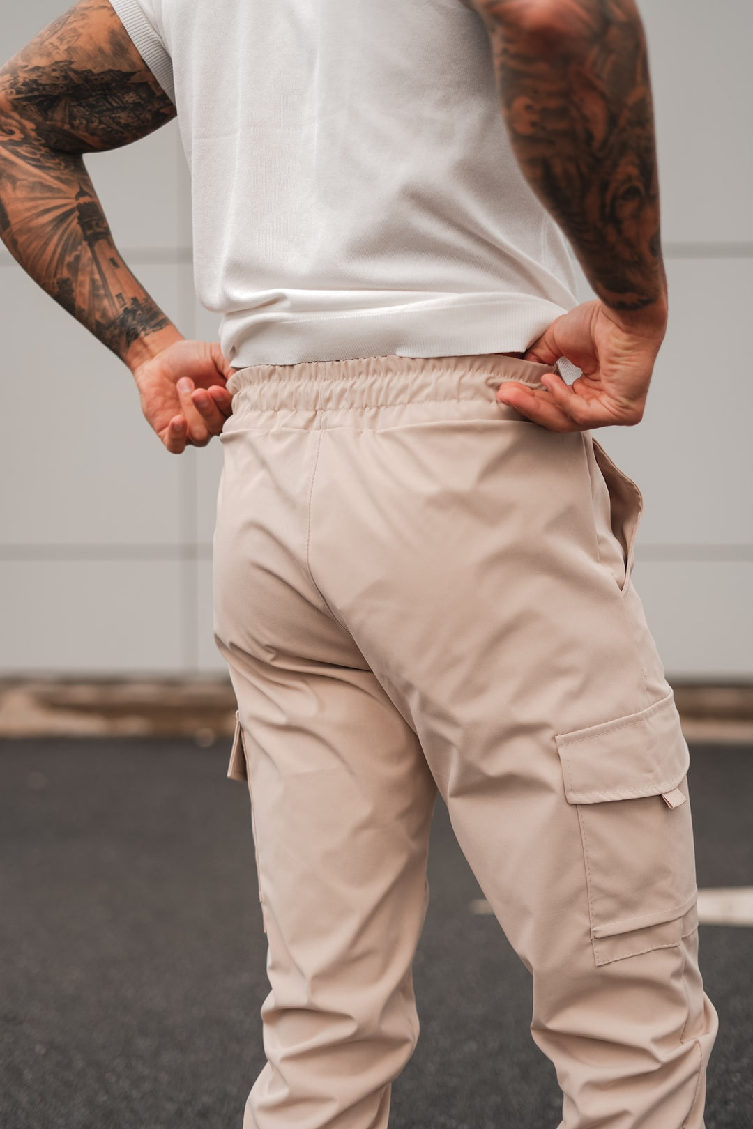 Capri Cargo Pants - Beige