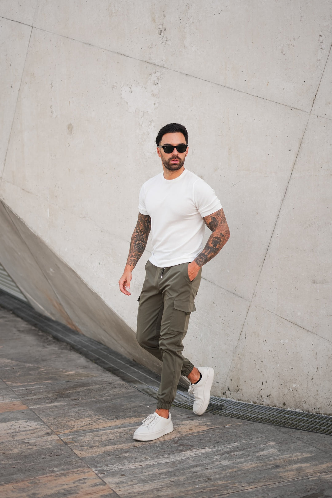 Capri Cargo Pants - Khaki