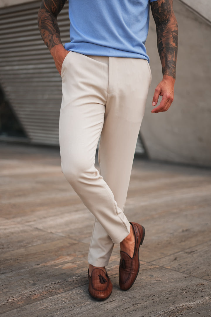 Plain Milan Chino - Beige (passt klein)