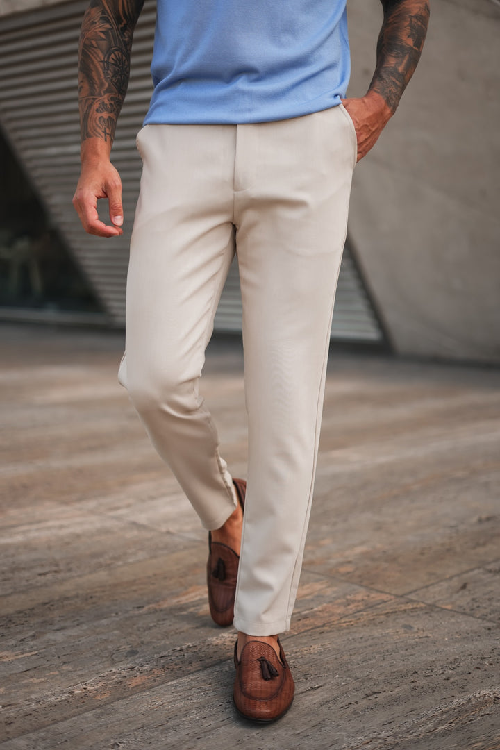 Plain Milan Chino - Beige (passt klein)