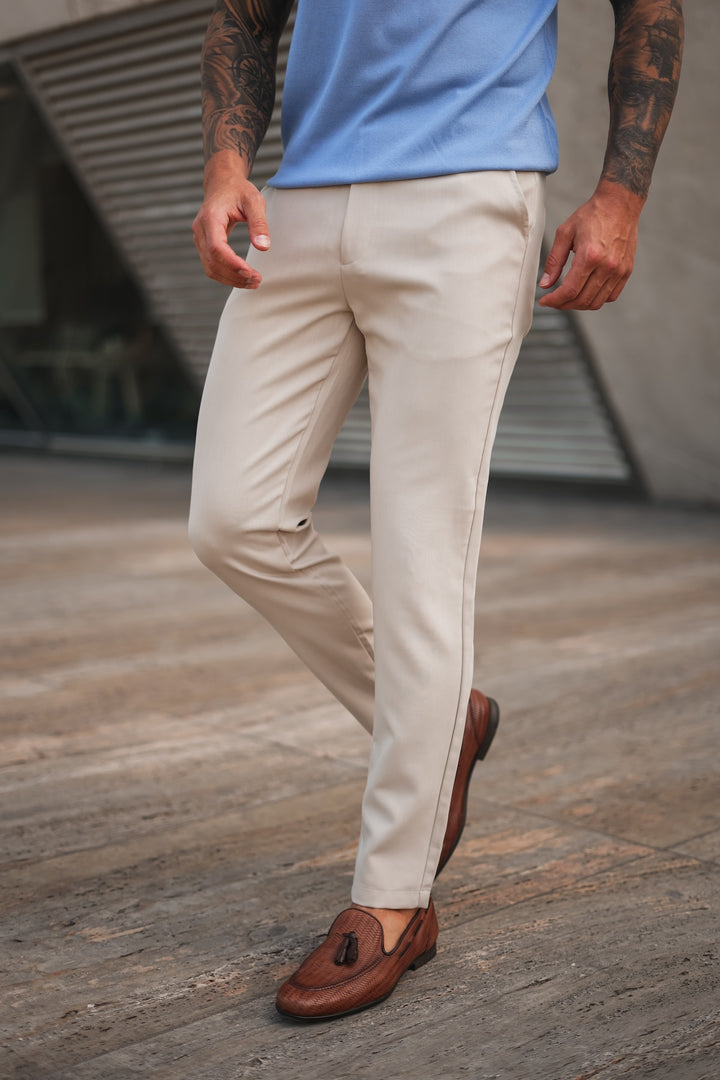 Plain Milan Chino - Beige (passt klein)