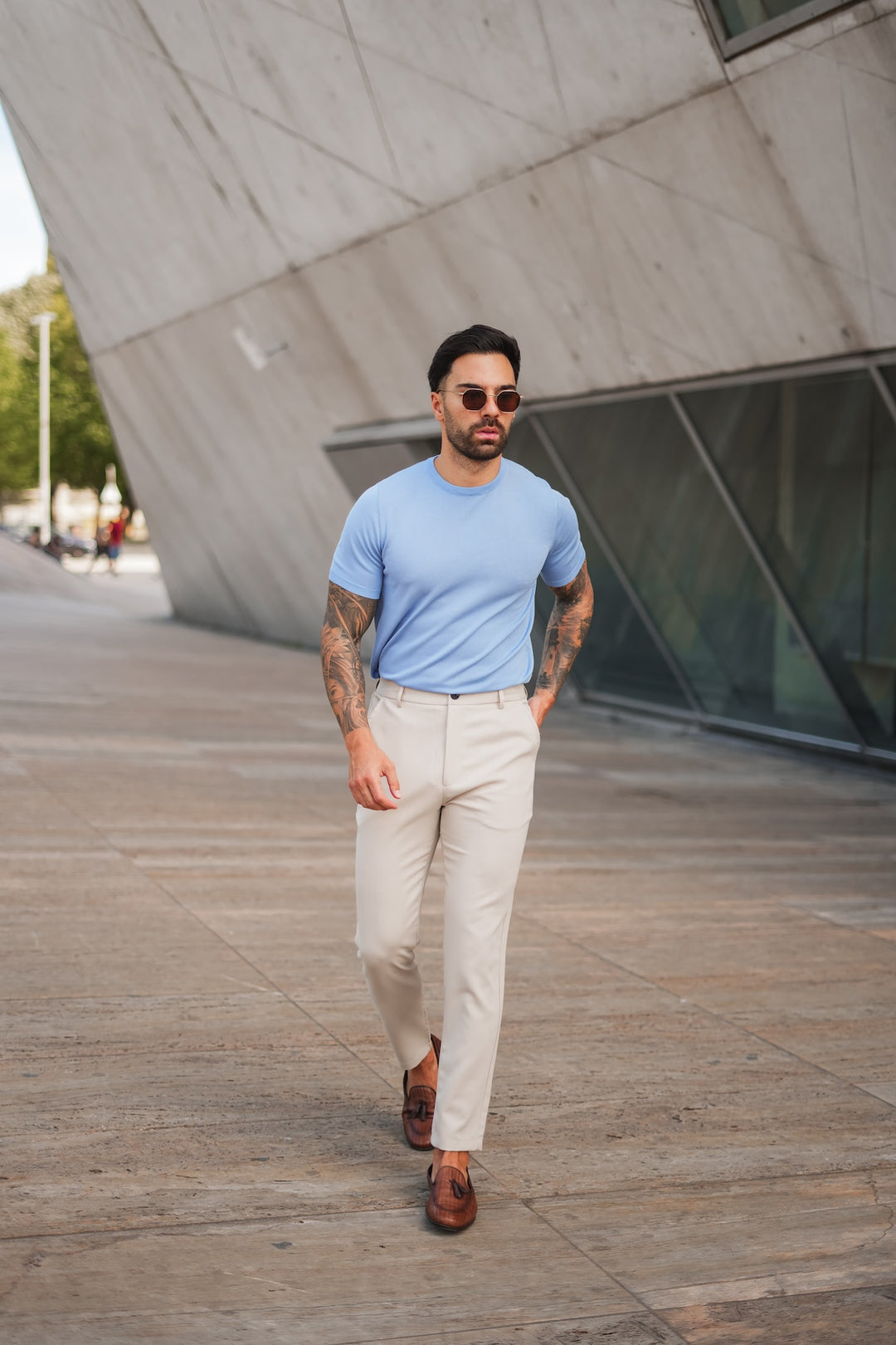 Plain Milan Chino - Beige (passt klein)