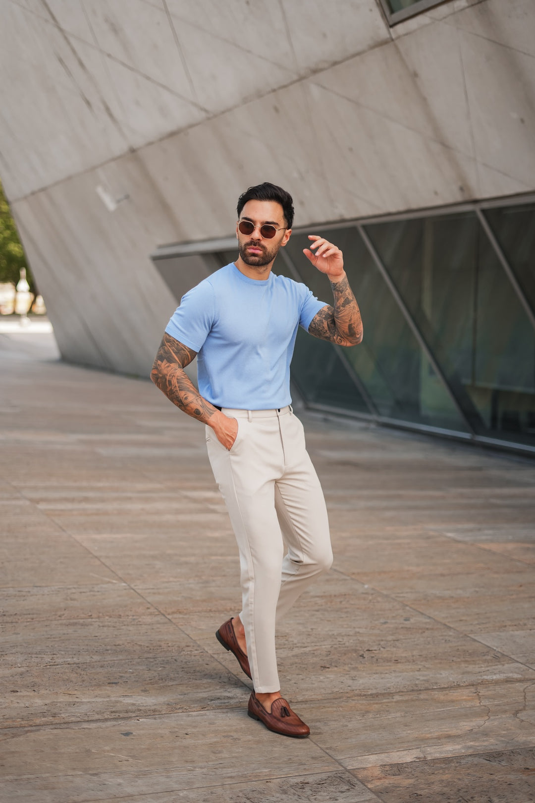 Plain Milan Chino - Beige (passt klein)