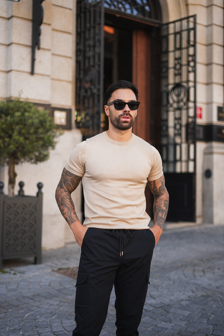 Lupo Knitted T-shirt - Beige