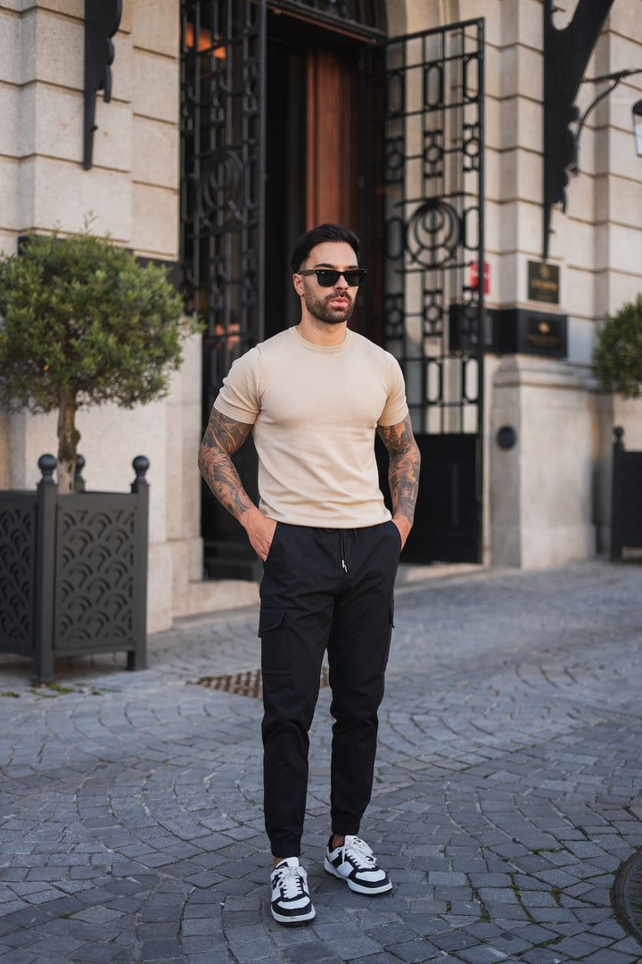 Lupo Knitted T-shirt - Beige