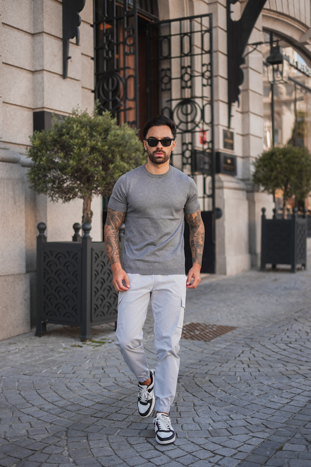 Capri Cargo Pants - Grey