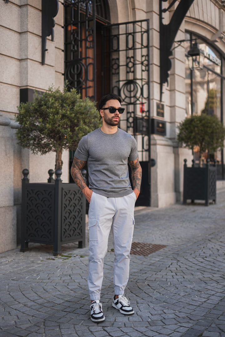 Capri Cargo Pants - Grey