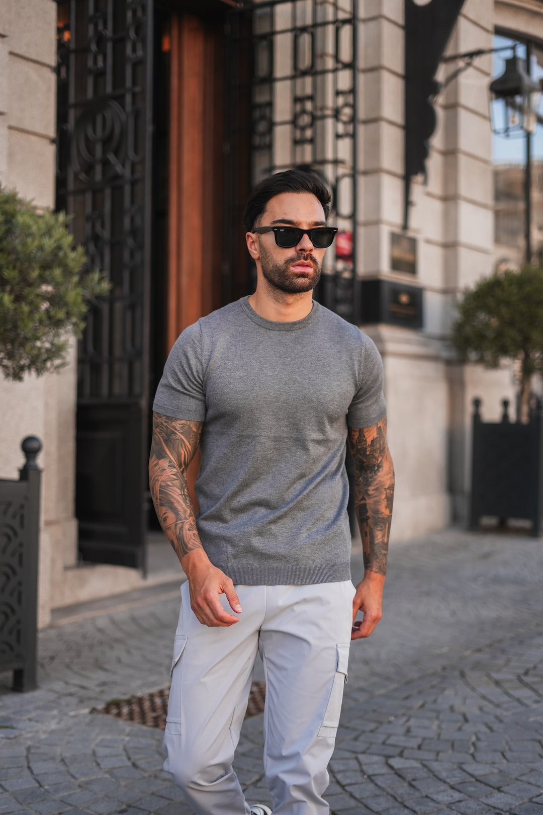 Lupo Knitted T-shirt - Grey